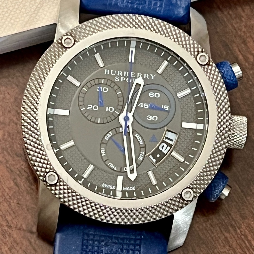 Burberry chronograph sports watch for men.